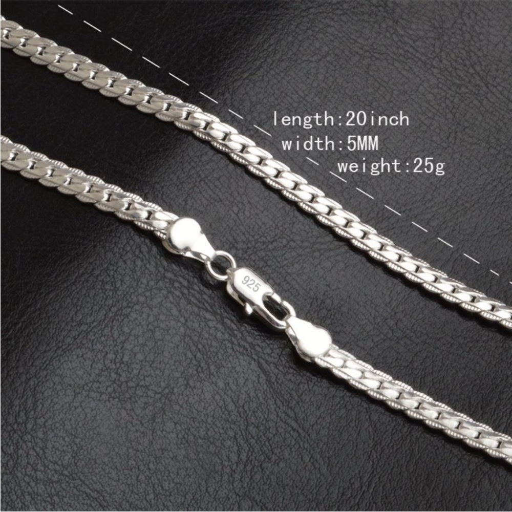 NEW 20'' 925 Sterling Silver Braided Snake Chain - Picture 7 of 11